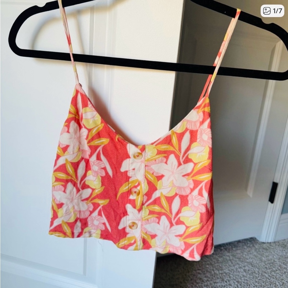 Hurley Pink and Yellow Floral Camisole - Picture 2 of 9